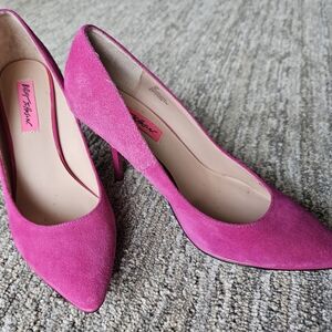 Betsey Johnson Pink Suede Shoes 8